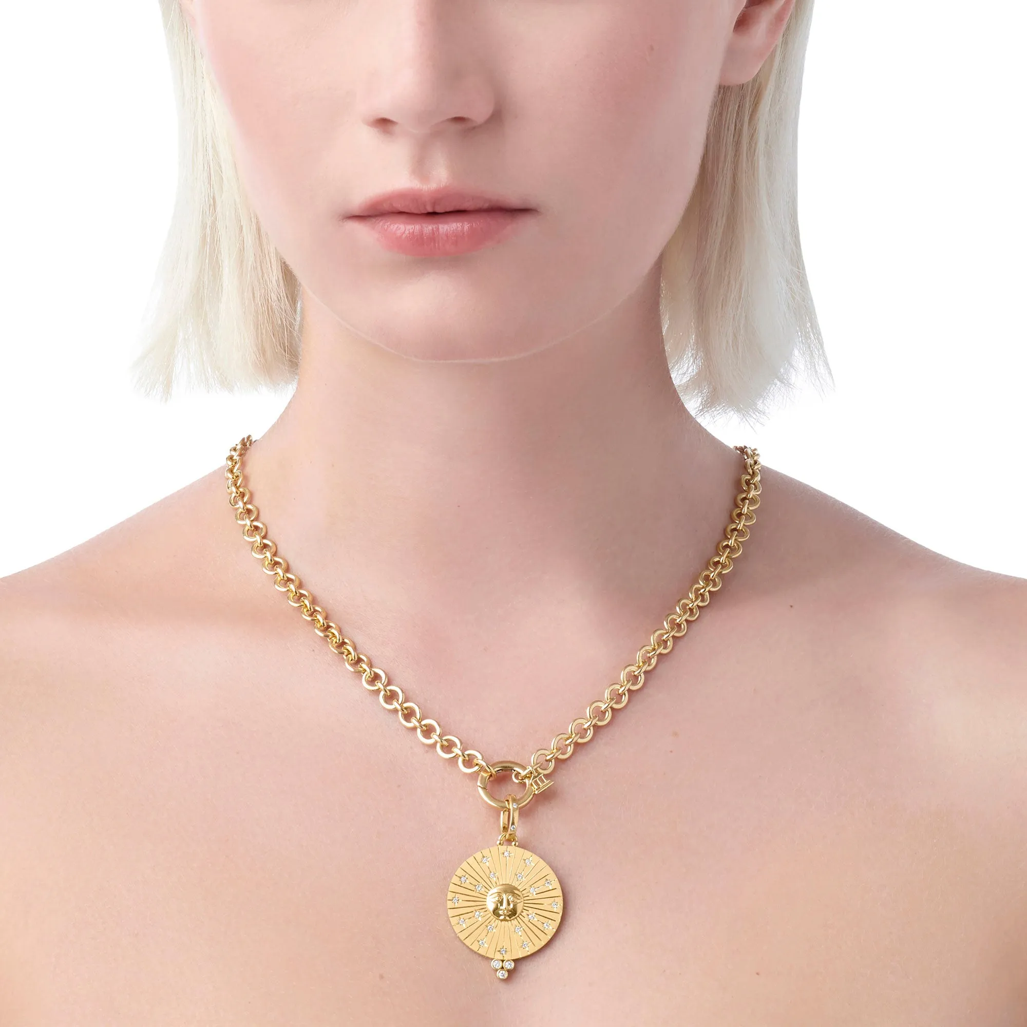 18K Large Sole Pendant