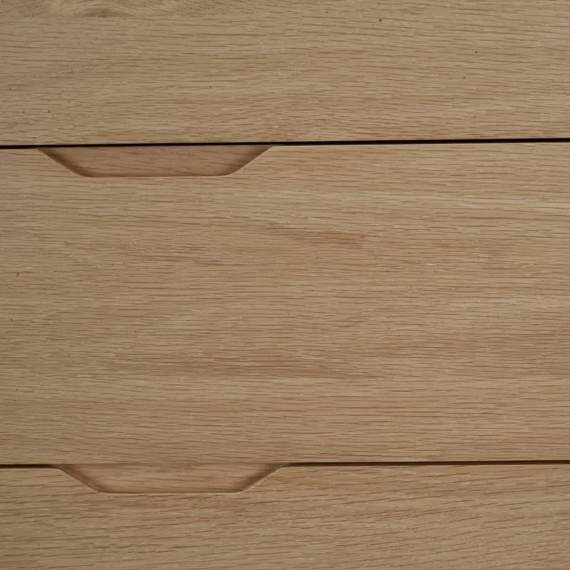 6 Drawer Wide Chest - Natural