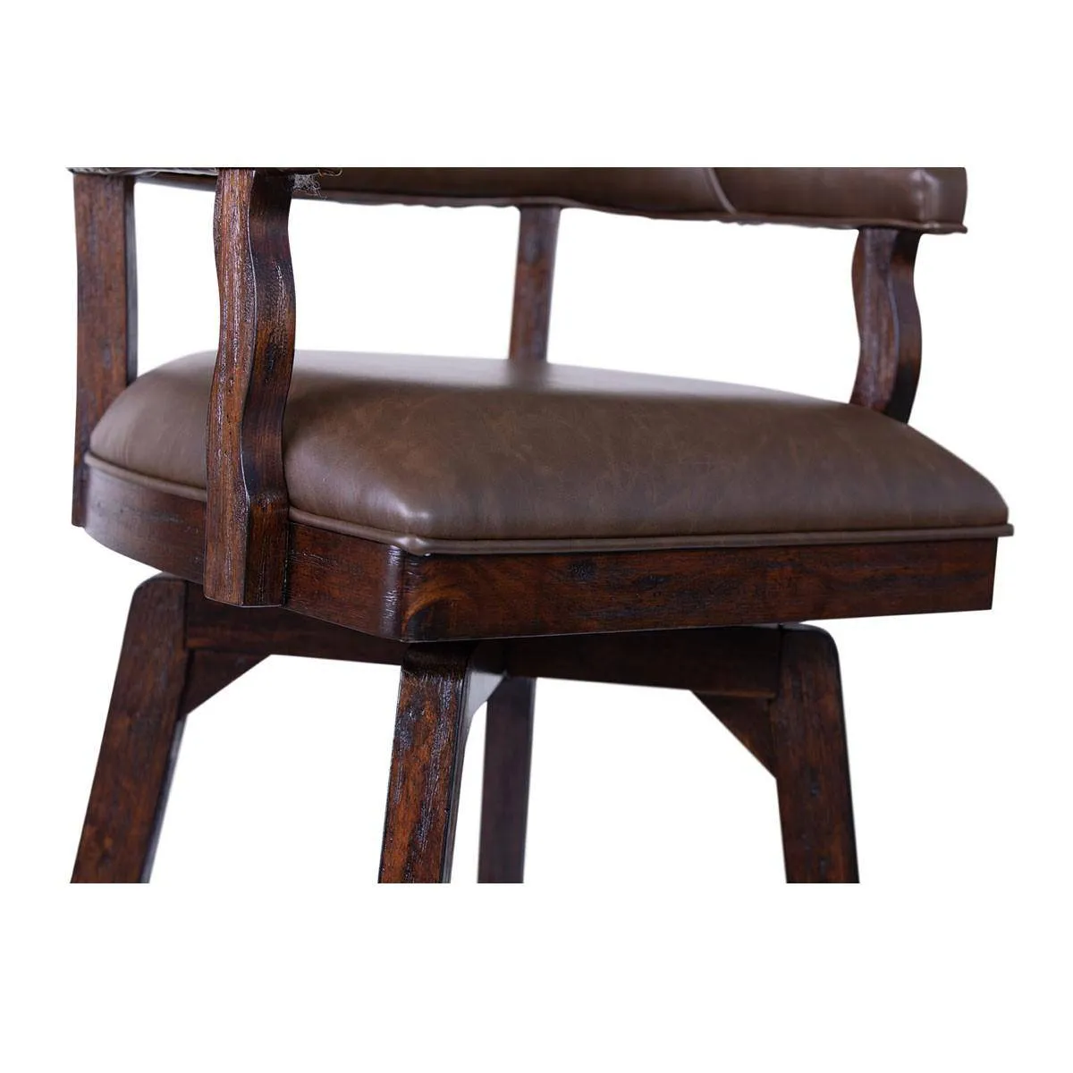 Cumberland 30" Cushioned Swivel Barstool