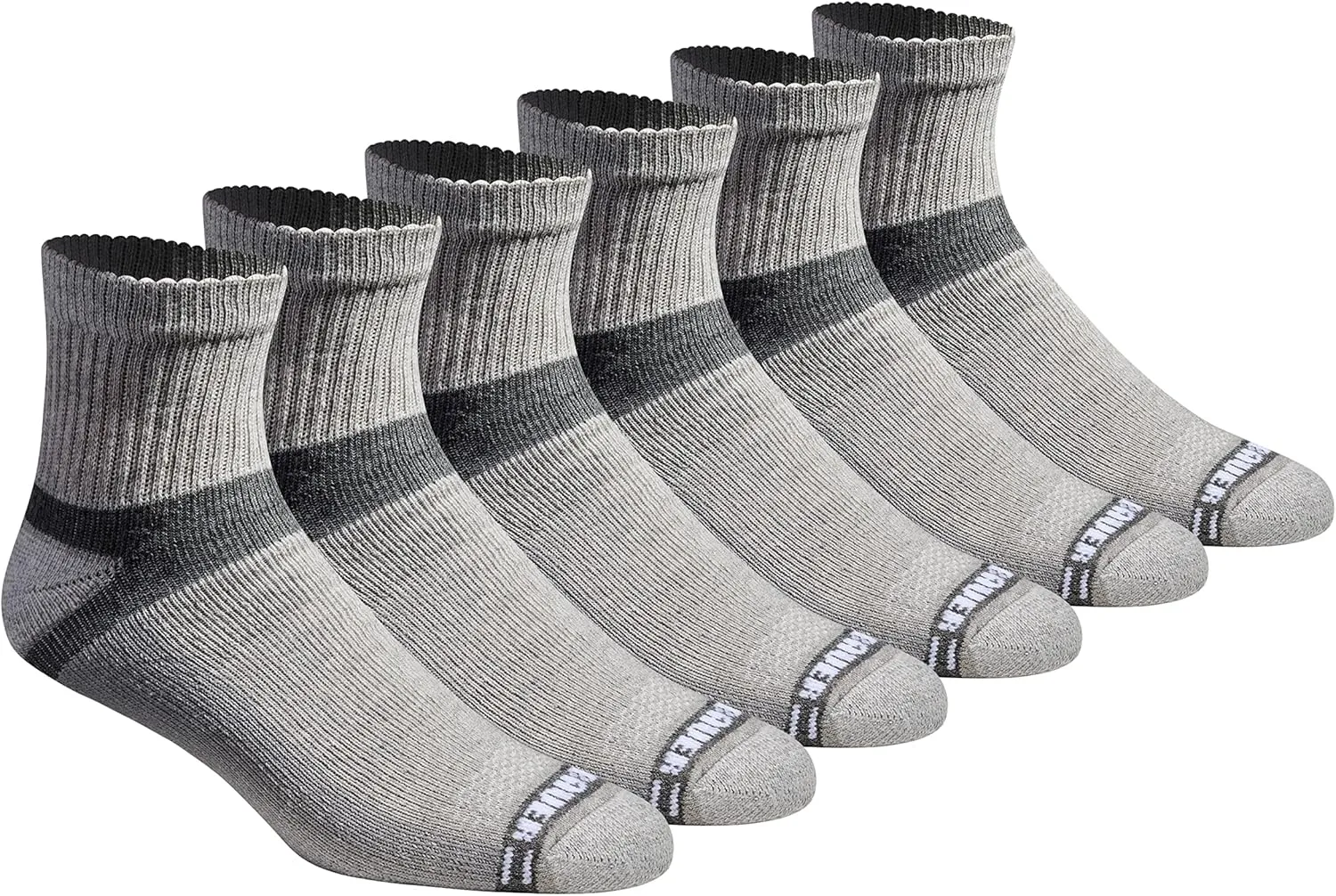 Eddie Bauer Men's Dura Dri Moisture Control 6-pair Quarter Socks
