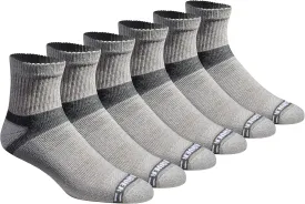 Eddie Bauer Men's Dura Dri Moisture Control 6-pair Quarter Socks