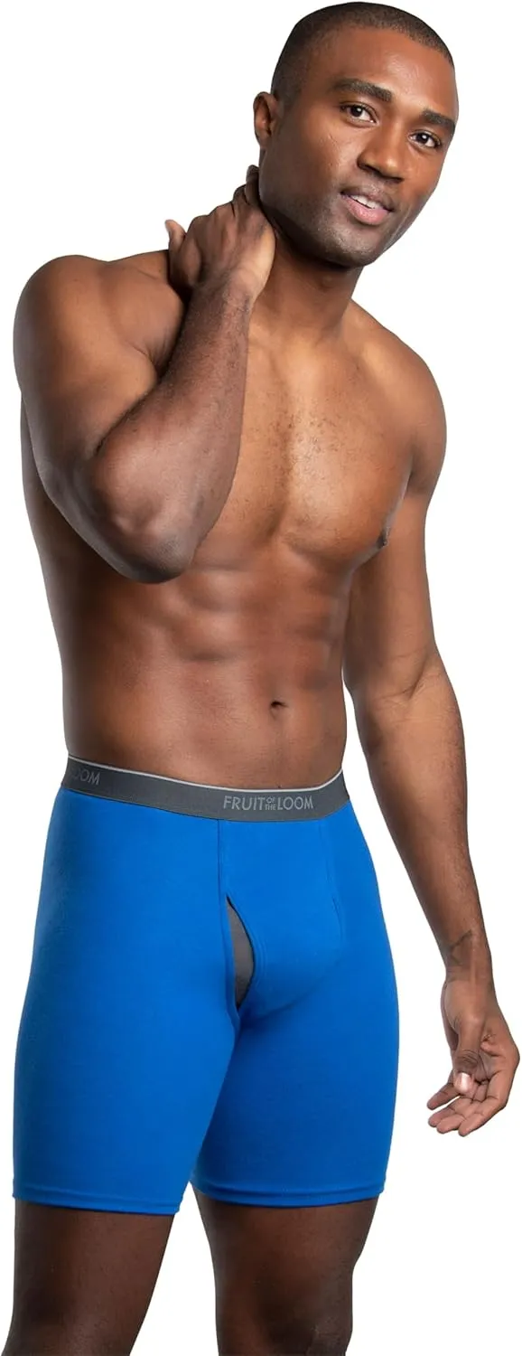 Fruit of the Loom Men's Coolzone Boxer Briefs, Moisture Wicking & Breathable, Assorted Color Multipacks