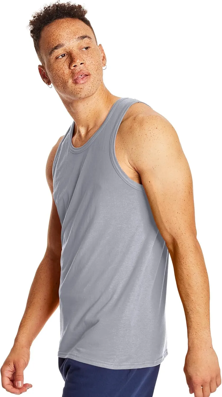 Hanes Men??s Performance Tank, X-Temp Moisture-Wicking Tank Top, Solid Colors, 2-Pack