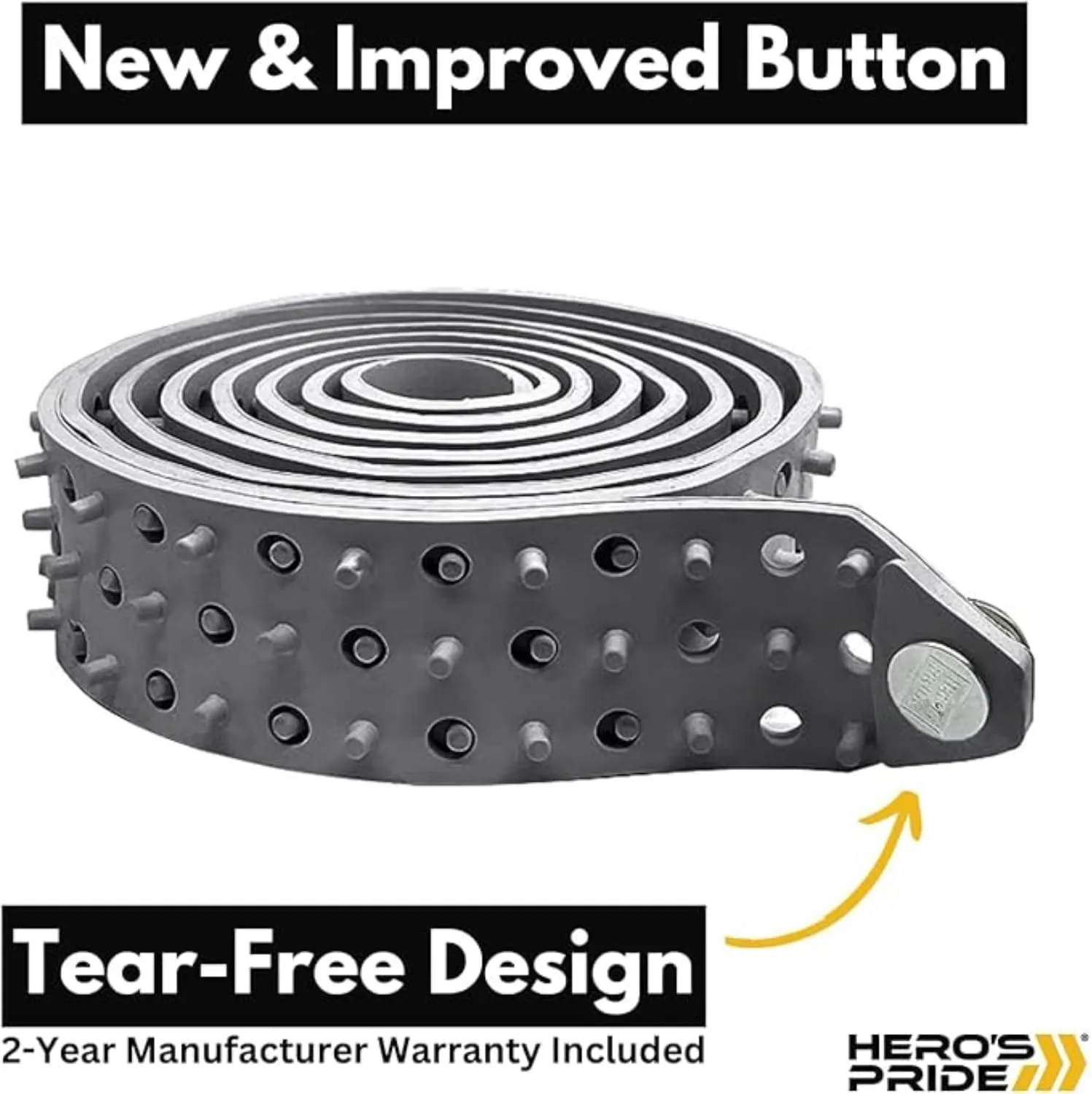 Hero's Pride Shirt Tailor Rubber Belt - Adjustable Shirt Stays for Men - Non-Slip Shirt Keepers For Law Enforcement