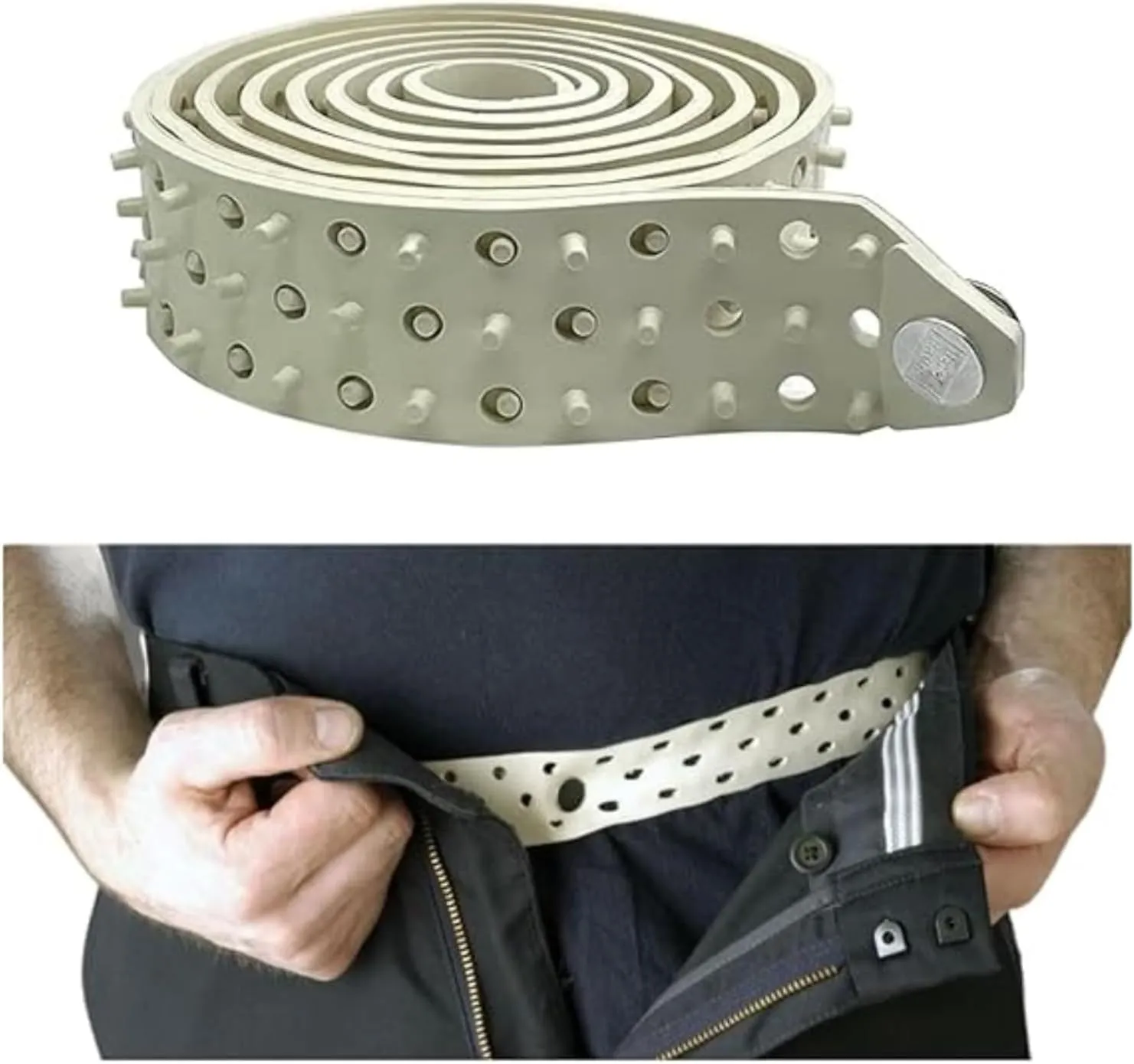 Hero's Pride Shirt Tailor Rubber Belt - Adjustable Shirt Stays for Men - Non-Slip Shirt Keepers For Law Enforcement