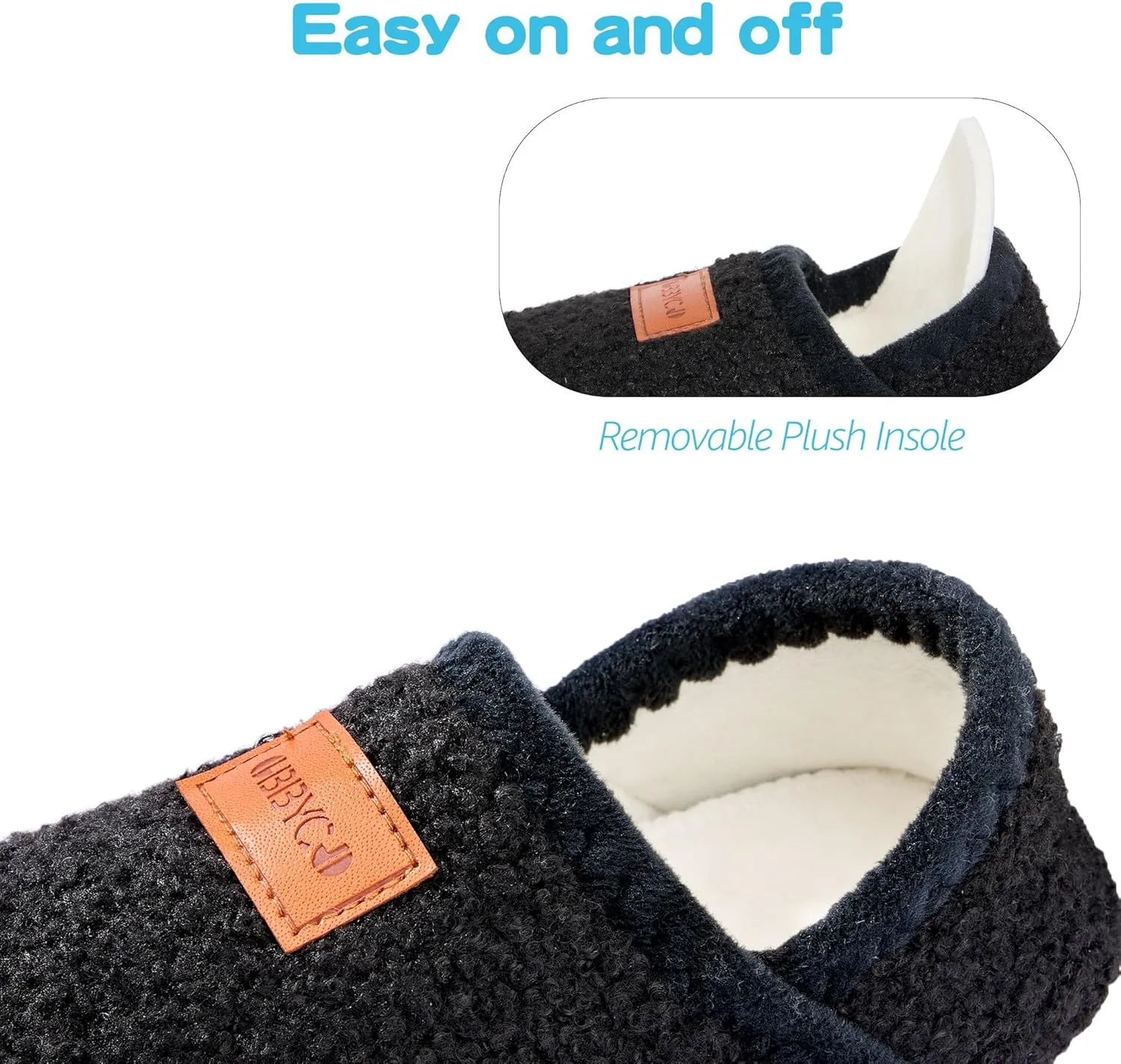 Kids House Slippers Toddler Home Shoes Cozy Lightweight Non-Slip Slippers Socks for Infant Little Boys Girls