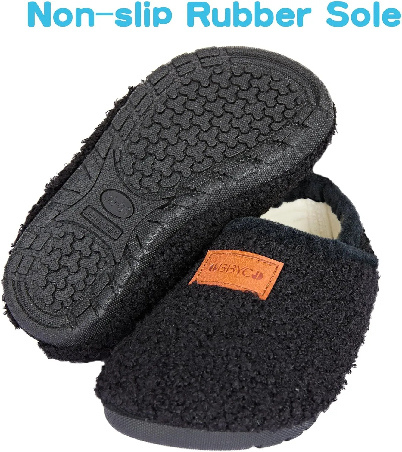 Kids House Slippers Toddler Home Shoes Cozy Lightweight Non-Slip Slippers Socks for Infant Little Boys Girls