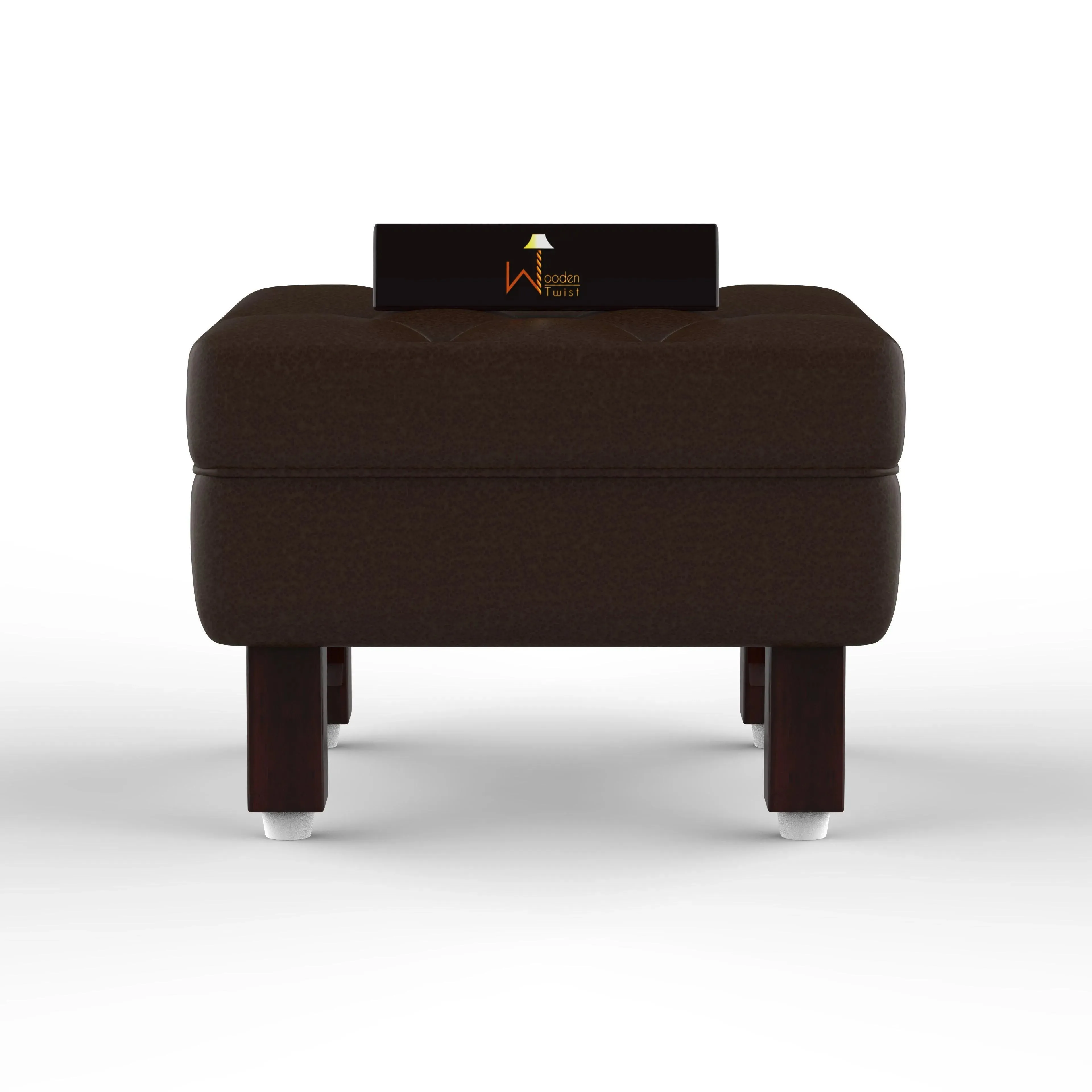 Reposa Wooden Cushioned Footrest Stool