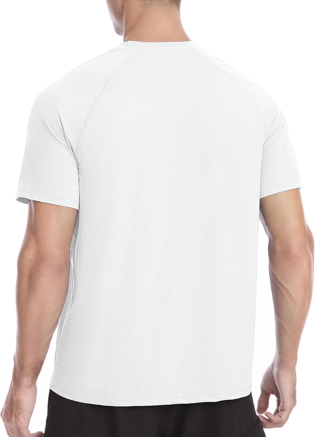 Roadbox Men's Rash Guard Short Sleeve, UPF 50  UV Sun Protection Water T-Shirts, Cool Dry Swim Shirts for Surf Beach Fishing