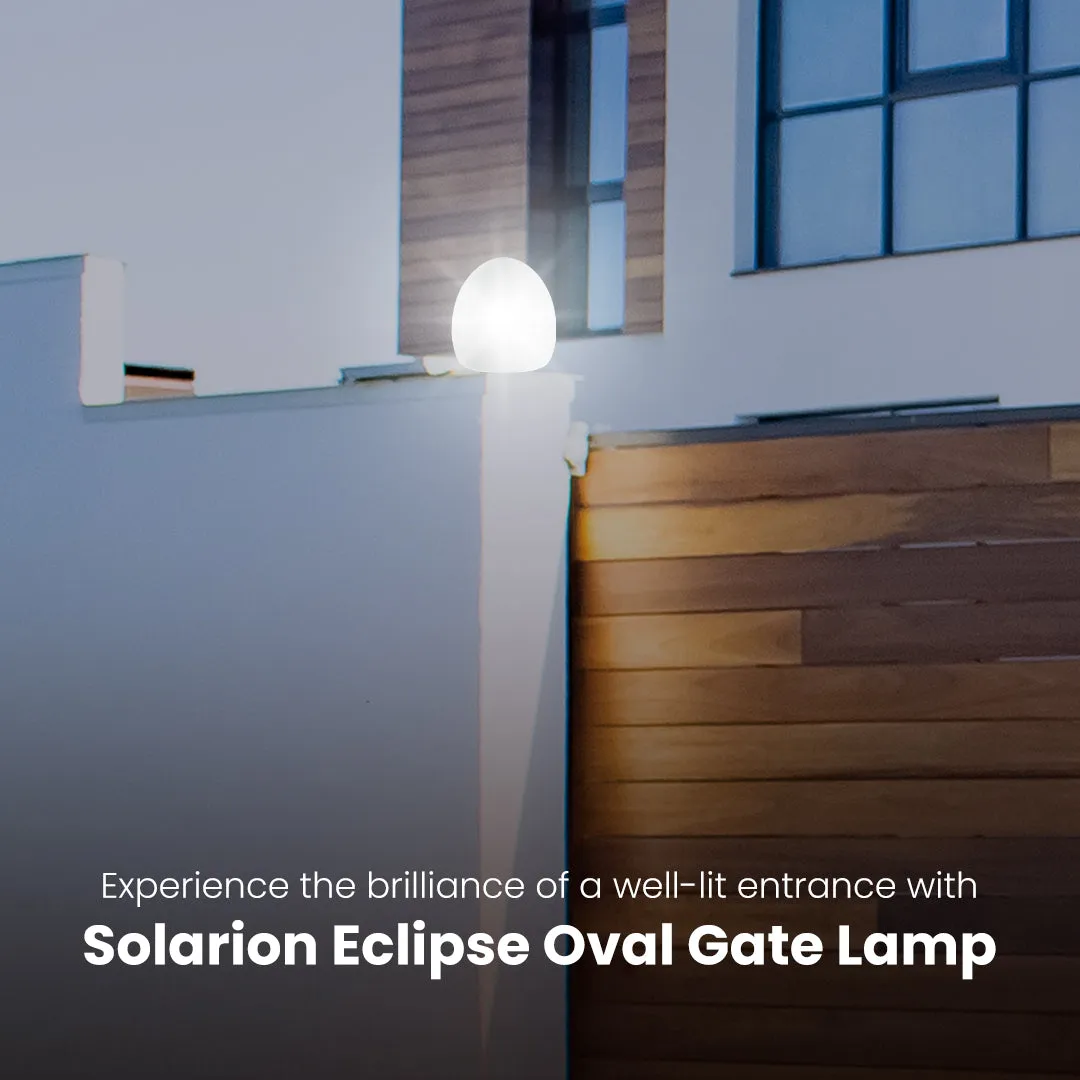 Solarion Eclipse Oval Gate Lamp (Plastic with B22 Holder)
