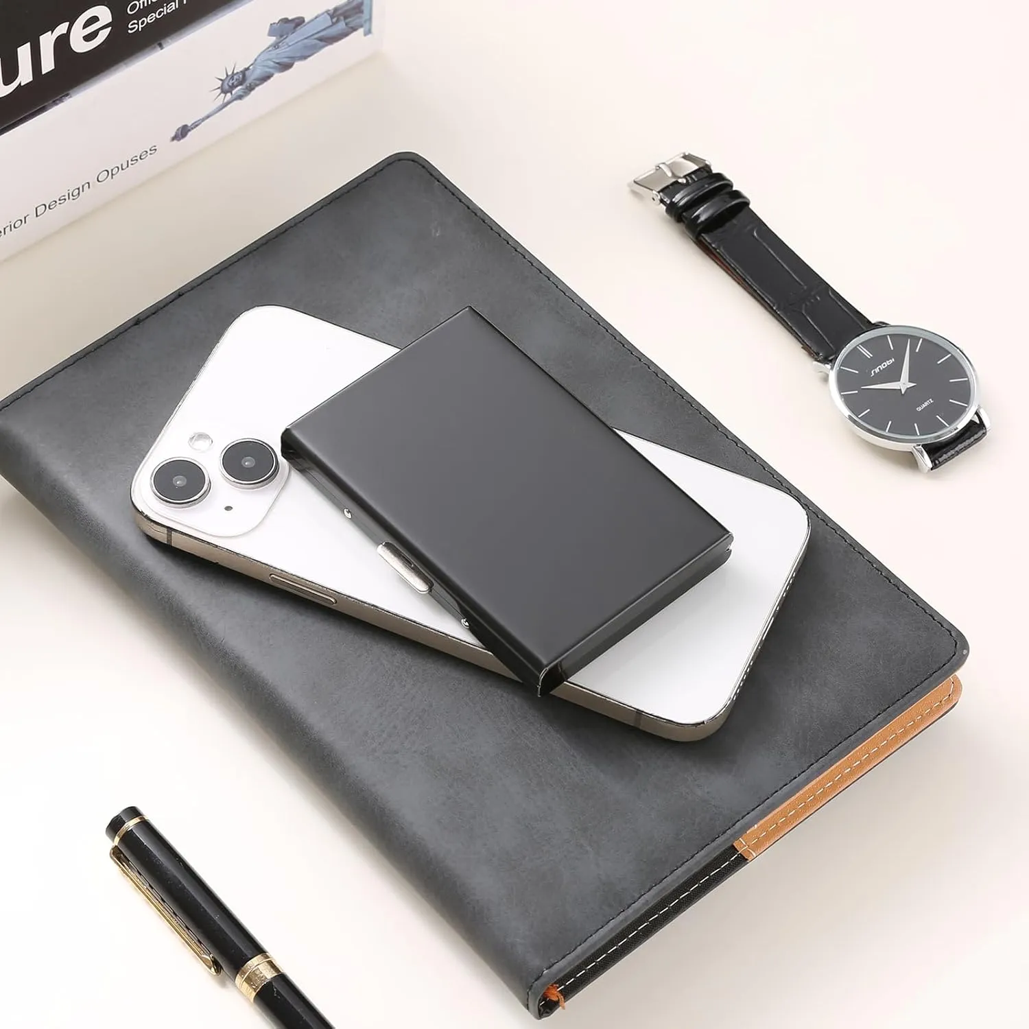 Stainless Steel Credit Card Wallet RFID Blocking Metal Case Pocket Business Card Holder for Women and Men