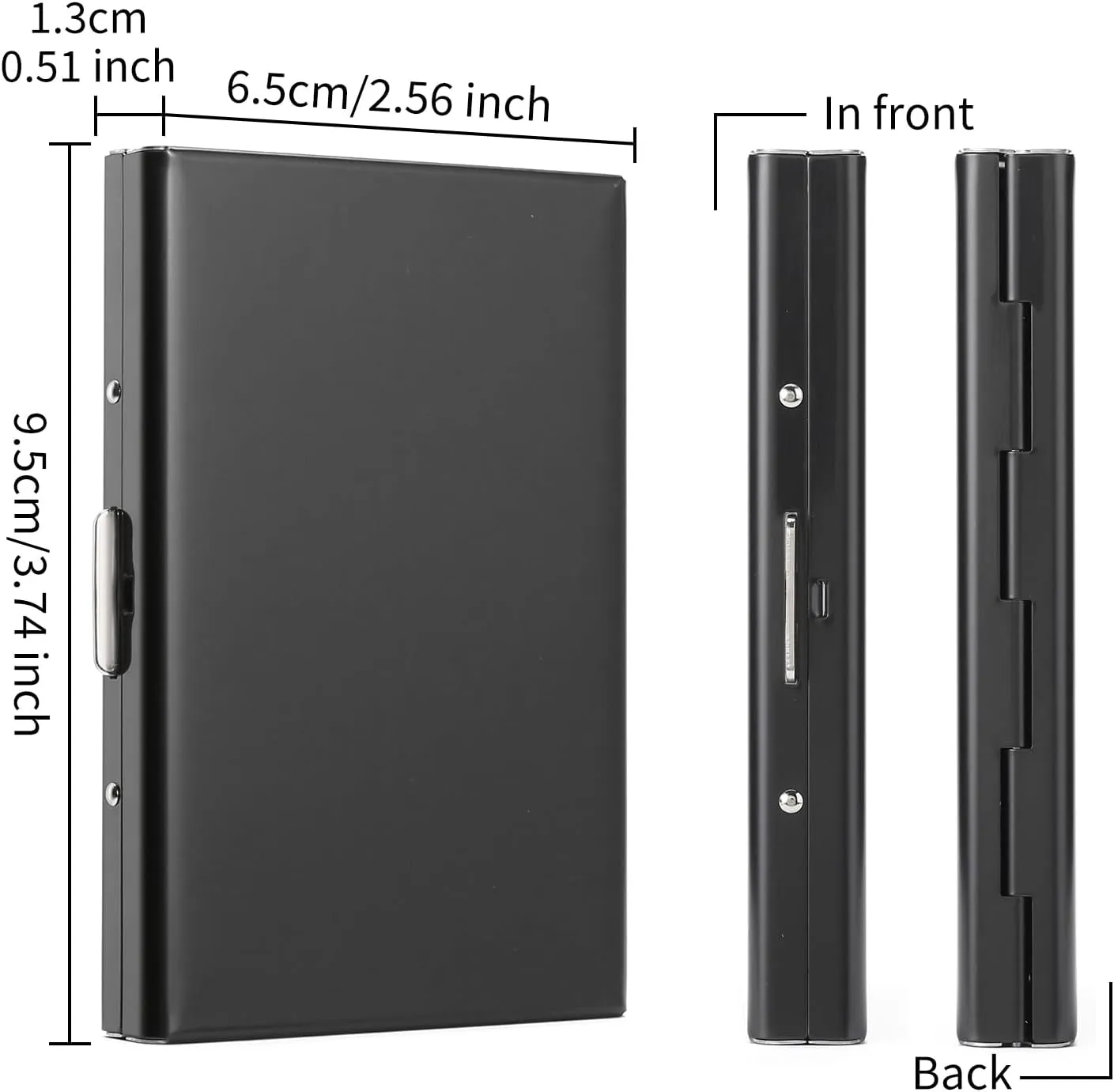 Stainless Steel Credit Card Wallet RFID Blocking Metal Case Pocket Business Card Holder for Women and Men