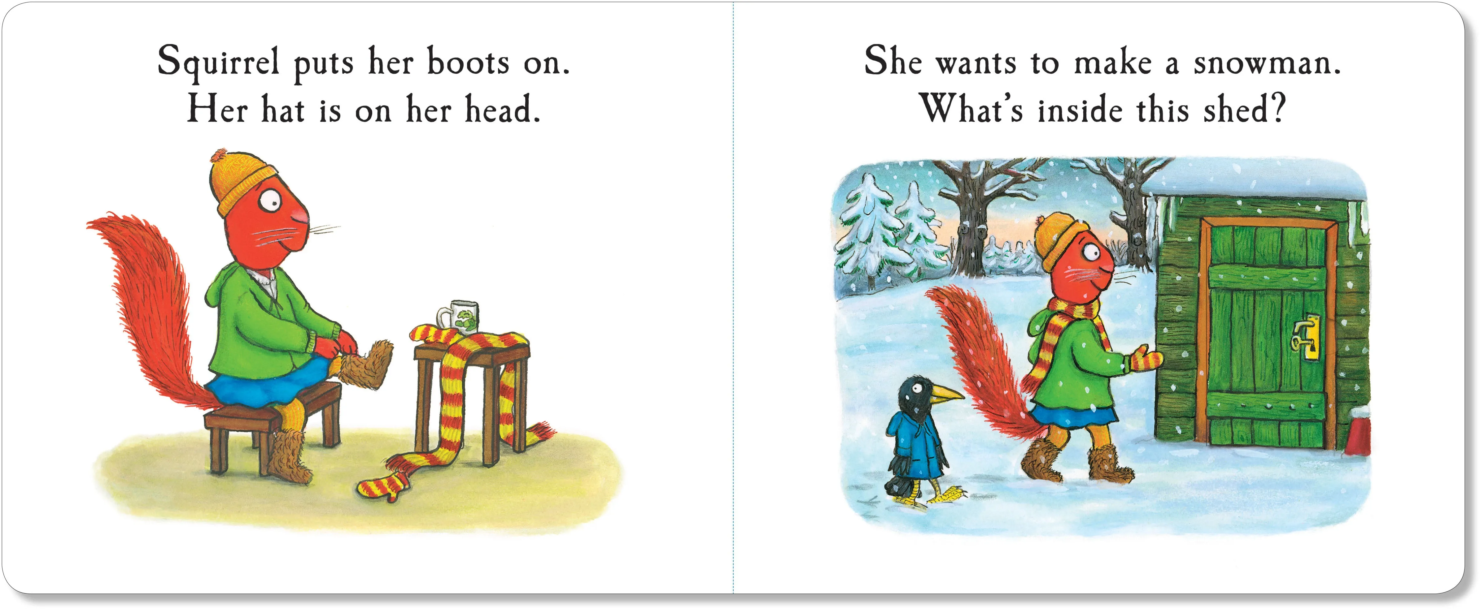 Tales from Acorn Wood: Squirrel's Snowman (Lift the flap board book)